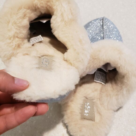 UGG Scuffette Sparkle Slipper Silver Women's Size 9 - Picture 6 of 7
